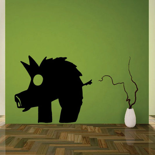 Image of Shaggy Pig Decal