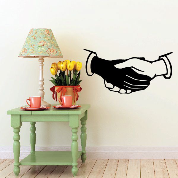 Image of Shaking Hands Decal