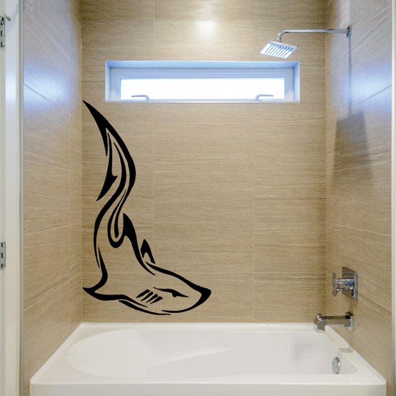 Image of Side Lurking Shark Decal