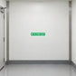 Fire exit safety sign sticker with left arrow and text 'TO FIRE EXIT'