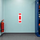 All voltages electrical warning sticker, red and white rectangular label