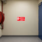 Fire extinguisher safety label: not for use on electrical fires
