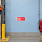 Red warning sticker: Not to be used on electrial fires, fire equipment symbol