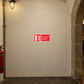 Red and white safety sign vinyl sticker: Not to be used on electrical equipment.