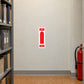 Red and white H2O WATER fire extinguisher sticker label
