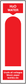 Red H2O WATER fire extinguisher sticker label with vertical symbol and warning text
