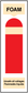 Foam fire extinguisher sticker with FOAM label and red-and-cream hazard stripes