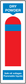 Dry powder fire extinguisher safety sticker with striped hazard graphic and text