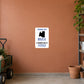Square parking sign sticker with Maltese dog silhouette and text "Owners Only"