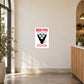 Beer Pong Heroes are made one cup at a time Sticker applied to a cream cafe entrance wall