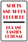 Fun sign sticker with bold red text: SHIRTS AND SHOES REQUIRED, BRAND PANTIES OPTIONAL