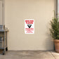 Parking sticker: white square with red 'Beer Pong Players' and 'Parking Only'.