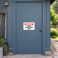 Caution High Pressure Job sticker, white label with red CAUTION and black warning text