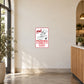 Chef Parking Only Sticker applied to a cream cafe entrance wall