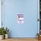 Square purple sign sticker with "PARKING ONLY" text