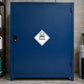 Poison hazard safety sign sticker with skull icon