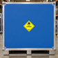 Oxidizer hazard sign sticker with yellow diamond and OXIDIZER 5.1 label