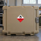 Hazardous safety sign sticker: red flame diamond reading Spontaneously Combustible