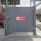 No Smoking sign sticker with red circle slash and warning text for vehicle tank charging