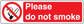 No smoking sign sticker: Please do not smoke text with crossed-cigarette icon