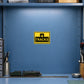 Yellow road sign sticker with '4 TRACKS' text