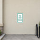 Two hour parking road sign sticker with green border and text