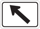 Right turn arrow road sign sticker