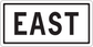 Road sign sticker with bold black text 'FAST' on a white rectangle border