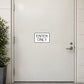 Door decal reading 'ENTER ONLY'