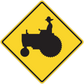 Yellow road warning sign sticker with black motorcycle icon