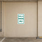 Road sign sticker with green-bordered “PARALLEL PARKING ONLY” text