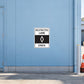 Road sign sticker reading 'RESTRICTED LANE ENDS' with black icon