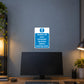 Safety sign sticker: switch off your computer terminal before leaving work