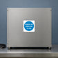 Safety sign sticker with blue circle: 'Switch off when not in use'