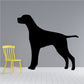 Black pointer dog decal silhouette