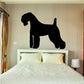 Kerry Blue Terrier wall decal with black standing dog silhouette