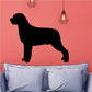 Black rottweiler wall decal silhouette