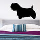 Sealyham terrier decal, black dog silhouette