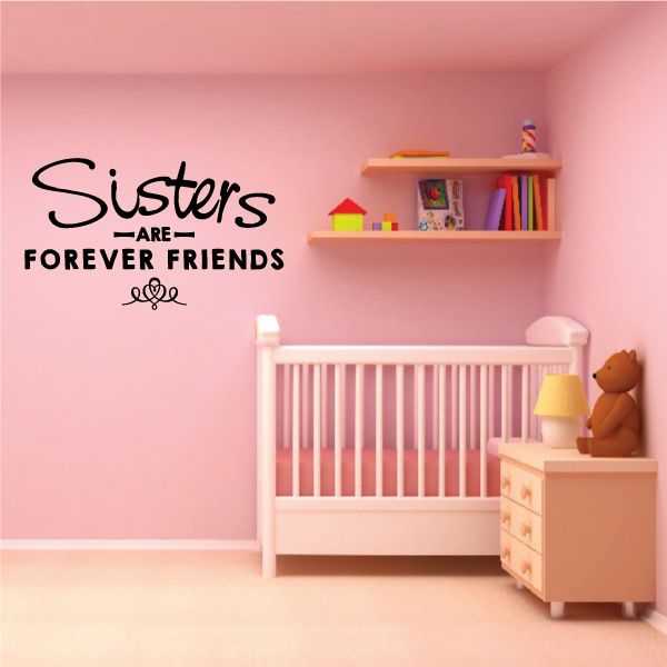 Image of Sisters Are Friends Forever Wall Decal