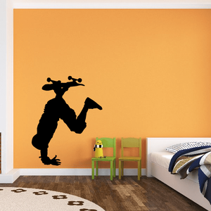 Black skateboarder vinyl wall decal silhouette
