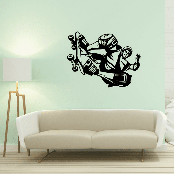 Image of Skateboarding Wall Decal - Vinyl Decal - Car Decal - CDS015