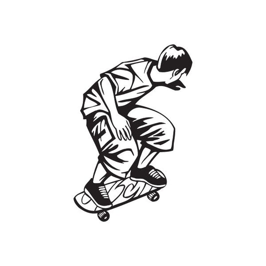 Image of Skateboarding Wall Decal - Vinyl Decal - Car Decal - DC 004