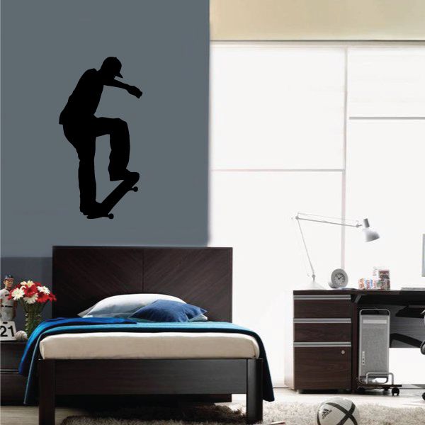 Image of Skateboarding Wall Decal - Vinyl Decal - Car Decal - Vd014