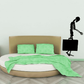 Black skeleton carrying briefcase wall decal