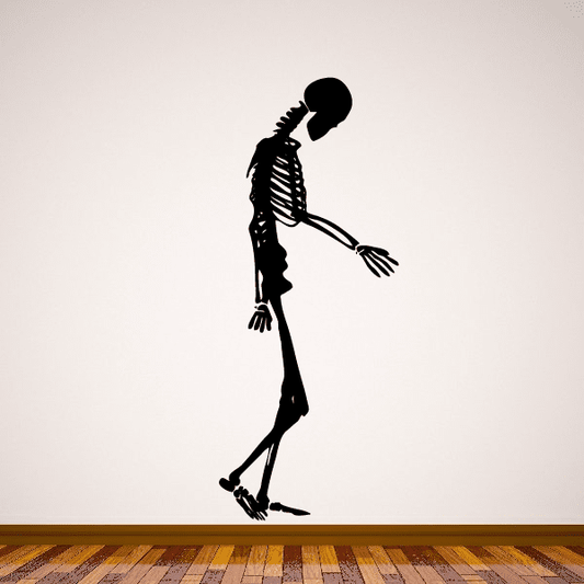 Image of Skeleton Walking with head down Decal