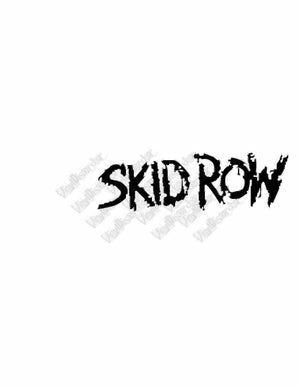 Skidrow decal with black SKIDROW text