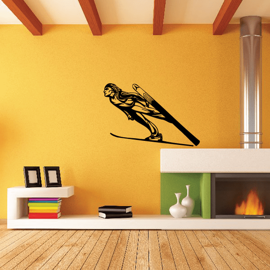 Image of Skiing Wall Decal - Vinyl Decal - Car Decal - CDS077