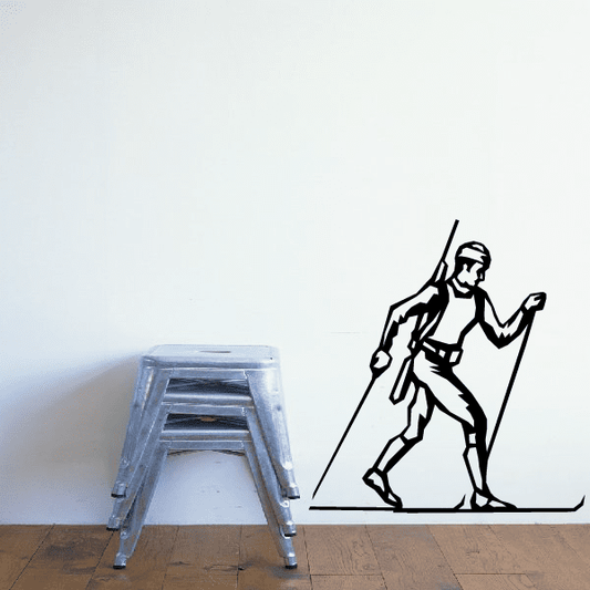 Image of Skiing Wall Decal - Vinyl Decal - Car Decal - SM003