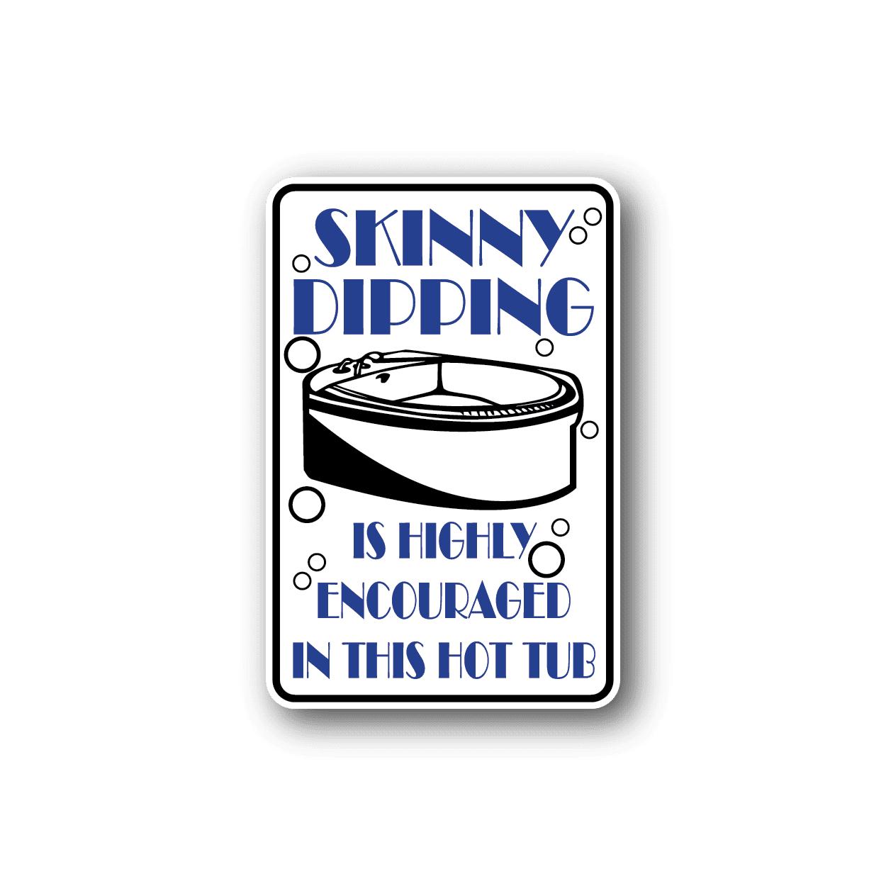 Image of Skinny Dipping Fun Sign Wall Decal - Vinyl Sticker - Car Sticker - Die Cut Sticker - CD203