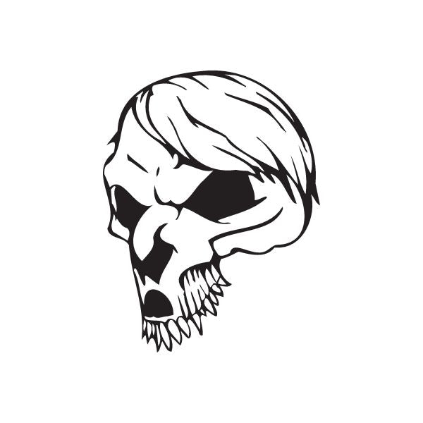 Image of Skull Wall Decal - Vinyl Decal - Car Decal - DC 8030